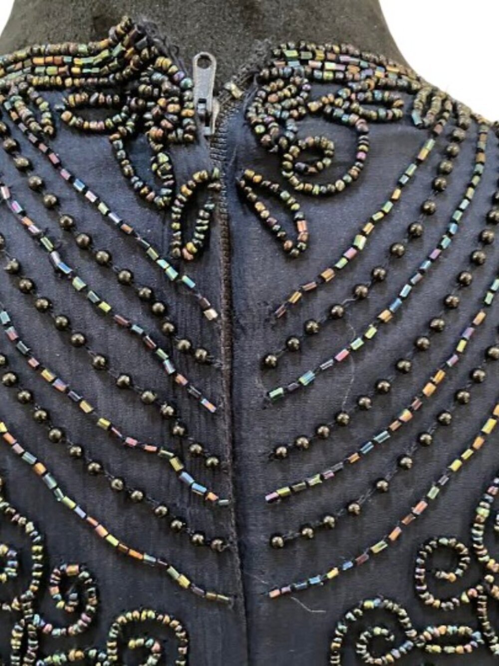 Adrianna Papell Boutique Vintage Beaded Silk Evening Blouse  Size 6  Like New - Picture 7 of 10